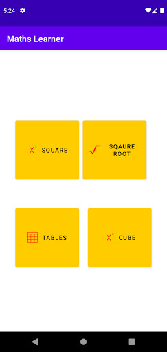 Run android online APK Maths Learner from MyAndroid or emulate Maths Learner using MyAndroid