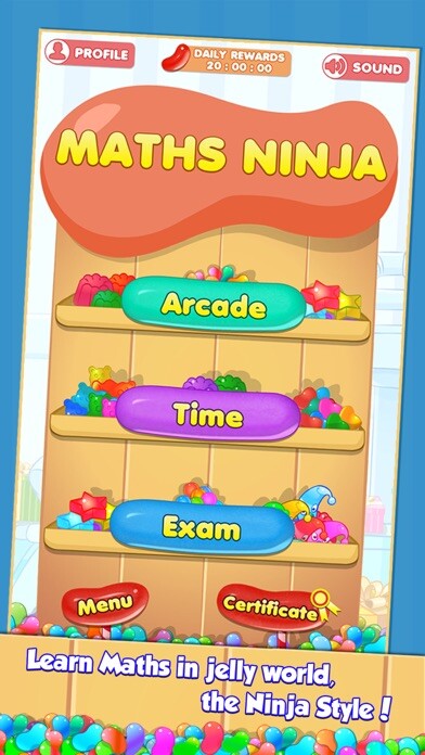Emulate iPhone app Maths Ninja using MyAndroid