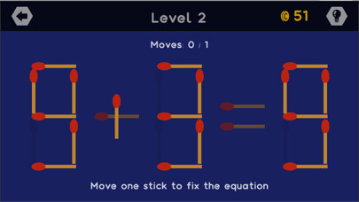 Emulate iPhone app Math Sticks - Puzzle Game using MyAndroid Emulate iPhone app Math Sticks - Puzzle Game using MyAndroid