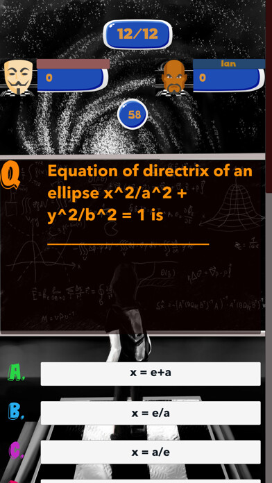 Emulate iPhone app Math test Quiz using MyAndroid