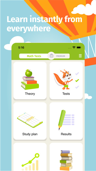 Emulate iPhone app Math Tests - learn mathematics using MyAndroid Emulate iPhone app Math Tests - learn mathematics using MyAndroid