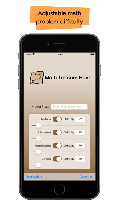 Emulate iPhone app Math Treasure Hunt using MyAndroid Emulate iPhone app Math Treasure Hunt using MyAndroid