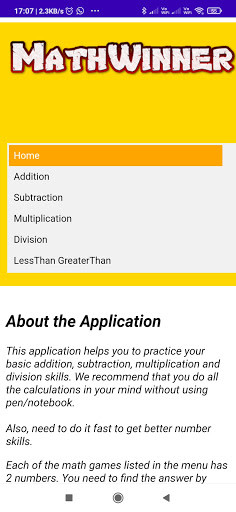 Run android online APK MathWinner - Test & Upgrade Your Number Skills from MyAndroid or emulate MathWinner - Test & Upgrade Your Number Skills using MyAndroid Run android online APK MathWinner - Test & Upgrade Your Number Skills from MyAndroid or emulate MathWinner - Test & Upgrade Your Number Skills using MyAndroid