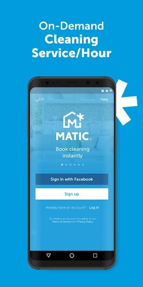 Run android online APK MATIC - Home Cleaning Service from MyAndroid or emulate MATIC - Home Cleaning Service using MyAndroid