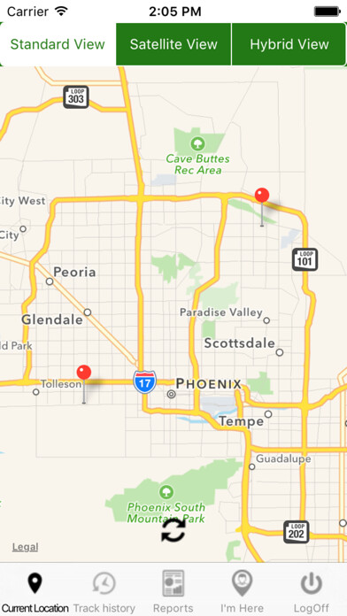 Emulate iPhone app MaTrackGPS using MyAndroid