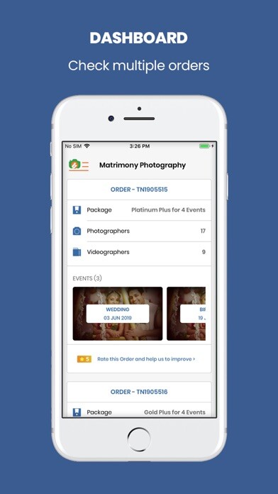 Emulate iPhone app Matrimony Photography using MyAndroid