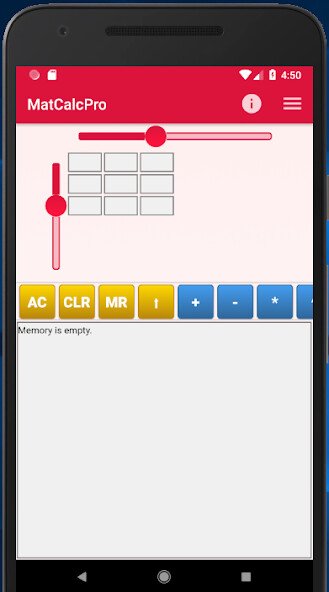 Run android online APK Matrix Calculator (Matrices) from MyAndroid or emulate Matrix Calculator (Matrices) using MyAndroid Run android online APK Matrix Calculator (Matrices) from MyAndroid or emulate Matrix Calculator (Matrices) using MyAndroid