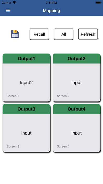 Emulate iPhone app MATRIX CONTROL using MyAndroid