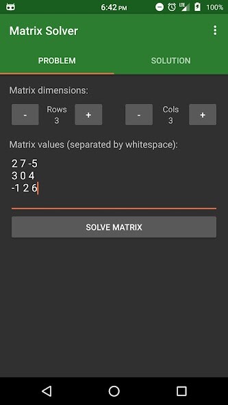 Run android online APK Matrix Solver from MyAndroid or emulate Matrix Solver using MyAndroid Run android online APK Matrix Solver from MyAndroid or emulate Matrix Solver using MyAndroid