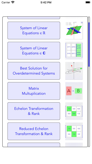 Emulate iPhone app Matrix Solver Step by Step using MyAndroid