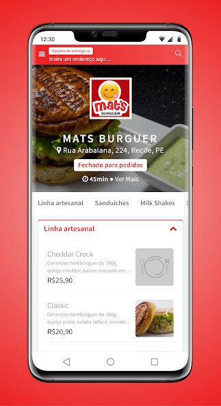 Run android online APK Mats Burguer Delivery from MyAndroid or emulate Mats Burguer Delivery using MyAndroid