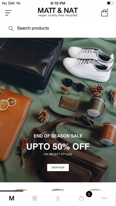 Emulate iPhone app Matt & Nat: Vegan Leather Bags using MyAndroid Emulate iPhone app Matt & Nat: Vegan Leather Bags using MyAndroid
