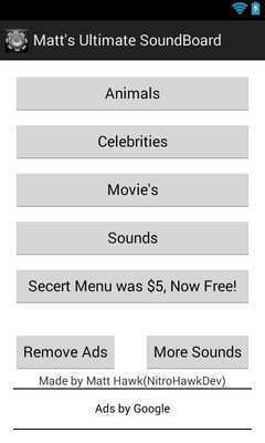 Emulate Android APK Matts Ultimate Soundboard