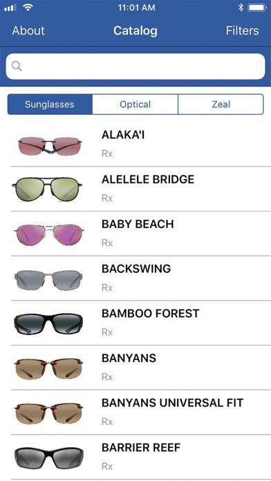 Emulate iPhone app Maui Jim Trade Catalog using MyAndroid