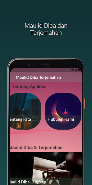 Emulate Android APK Maulid Diba dan Terjemahan