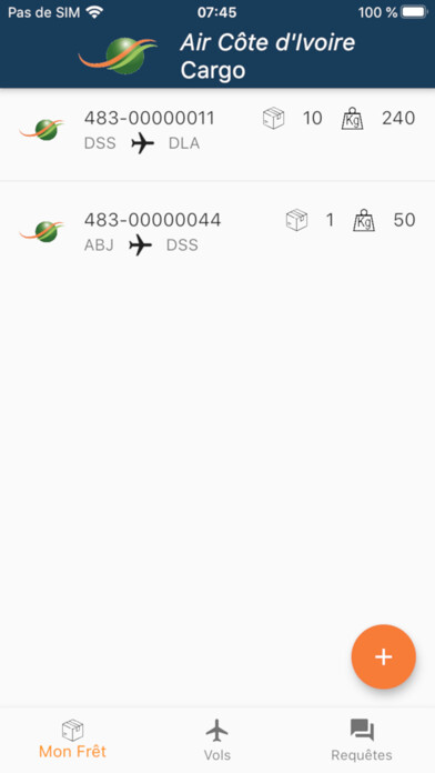 Emulate iPhone app Maureva MyCargo using MyAndroid