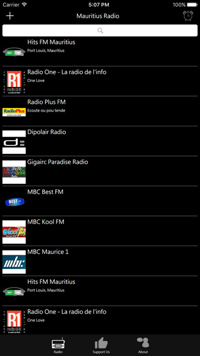 Emulate iPhone app Mauritian Radio using MyAndroid