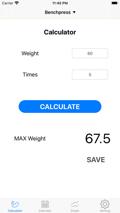 Emulate iPhone app Max Calculator benchpress etc using MyAndroid Emulate iPhone app Max Calculator benchpress etc using MyAndroid