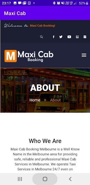Run android online APK Maxi Cab Booking from MyAndroid or emulate Maxi Cab Booking using MyAndroid