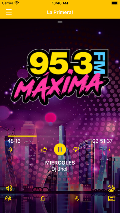 Emulate iPhone app Maxima 95.3 using MyAndroid Emulate iPhone app Maxima 95.3 using MyAndroid