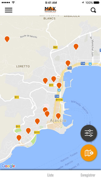 Emulate iPhone app Max Immobilier Agence immobilière Corse à Ajaccio using MyAndroid Emulate iPhone app Max Immobilier Agence immobilière Corse à Ajaccio using MyAndroid