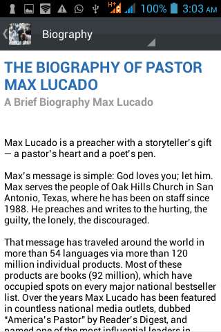 Run android online APK Max Lucado Ministry Daily from MyAndroid or emulate Max Lucado Ministry Daily using MyAndroid