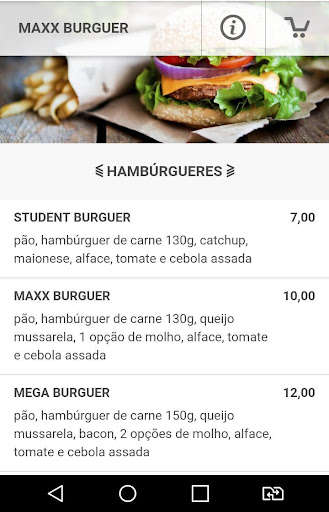 Run android online APK Maxx Burguer from MyAndroid or emulate Maxx Burguer using MyAndroid