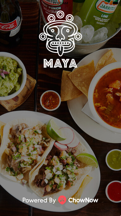 Emulate iPhone app Maya Taqueria using MyAndroid