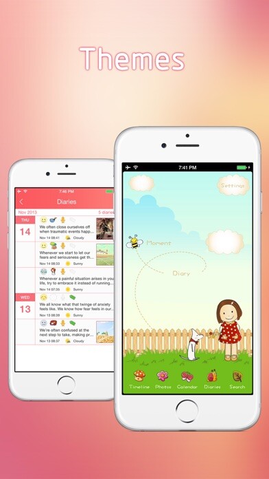 Emulate iPhone app May Diary - Gratitude Journal using MyAndroid