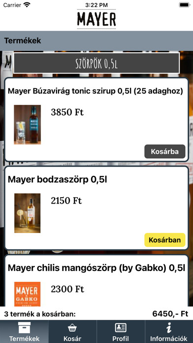 Emulate iPhone app Mayer Szörp using MyAndroid Emulate iPhone app Mayer Szörp using MyAndroid