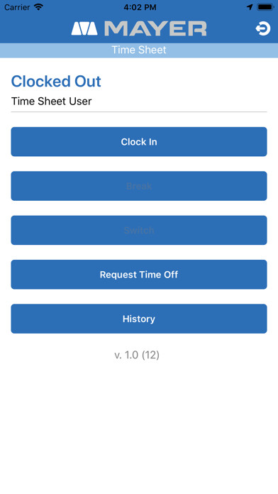 Emulate iPhone app Mayer Time Sheet using MyAndroid Emulate iPhone app Mayer Time Sheet using MyAndroid