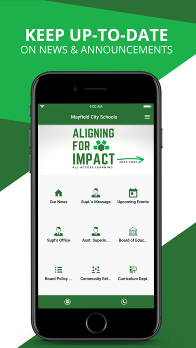 Emulate iPhone app Mayfield City Schools using MyAndroid Emulate iPhone app Mayfield City Schools using MyAndroid