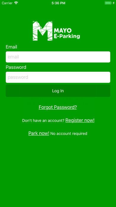 Emulate iPhone app Mayo E-Parking using MyAndroid Emulate iPhone app Mayo E-Parking using MyAndroid