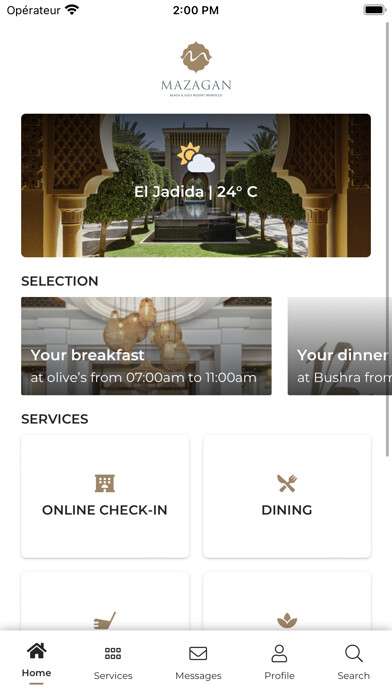 Emulate iPhone app Mazagan Beach & Golf Resort using MyAndroid