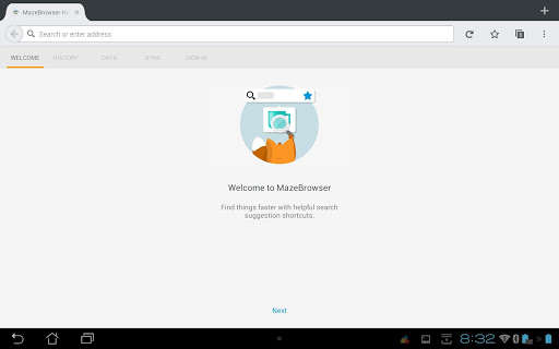 Run android online APK MazeBrowser from MyAndroid or emulate MazeBrowser using MyAndroid