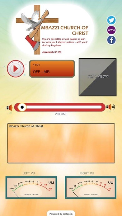 Emulate iPhone app Mbazzi Church of Christ using MyAndroid
