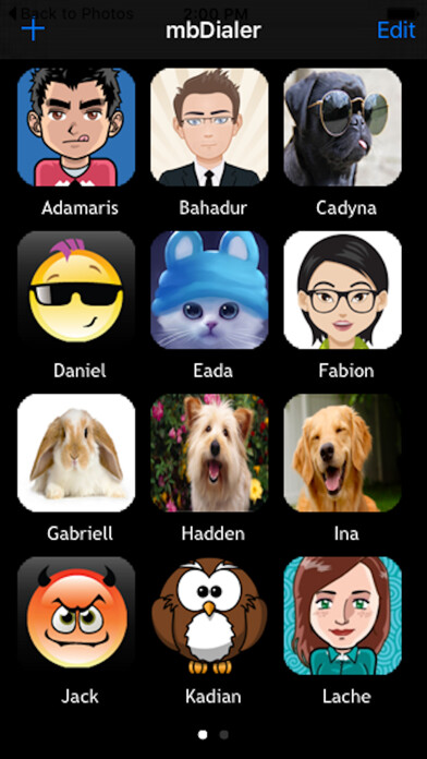Emulate iPhone app mbDialer Lite - Speed Dialer using MyAndroid Emulate iPhone app mbDialer Lite - Speed Dialer using MyAndroid