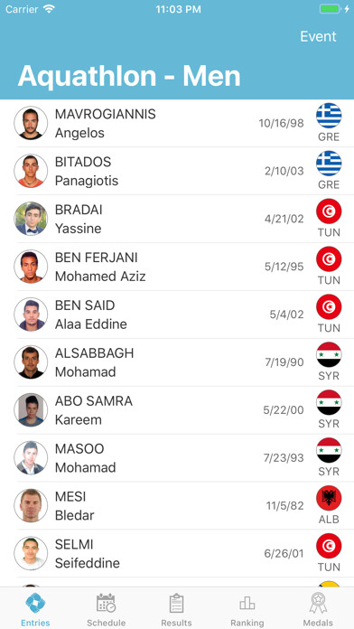 Emulate iPhone app MBGPatras2019 Results using MyAndroid Emulate iPhone app MBGPatras2019 Results using MyAndroid