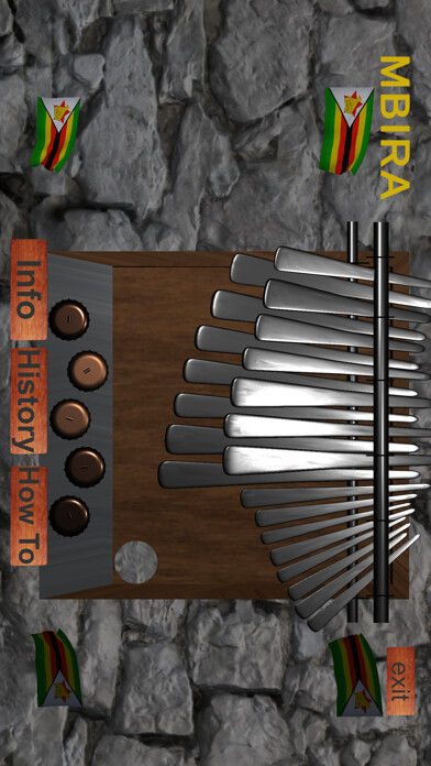 Emulate iPhone app Mbira using MyAndroid