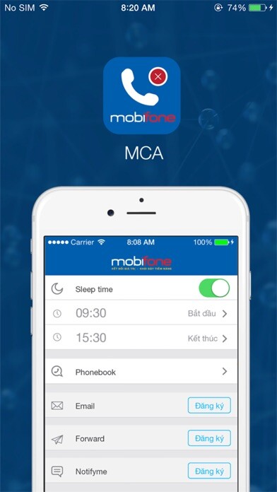 Emulate iPhone app MCA MobiFone using MyAndroid