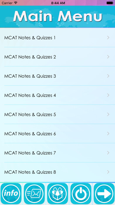 Emulate iPhone app MCAT Review : Notes & Quizzes using MyAndroid Emulate iPhone app MCAT Review : Notes & Quizzes using MyAndroid