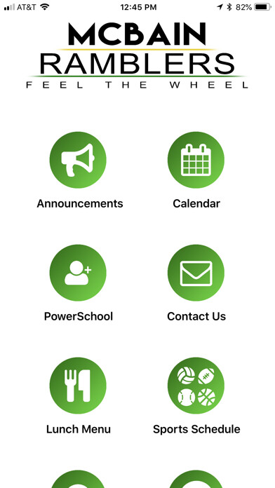Emulate iPhone app McBain Public School using MyAndroid