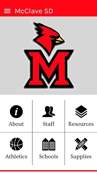 Emulate iPhone app McClave School District using MyAndroid