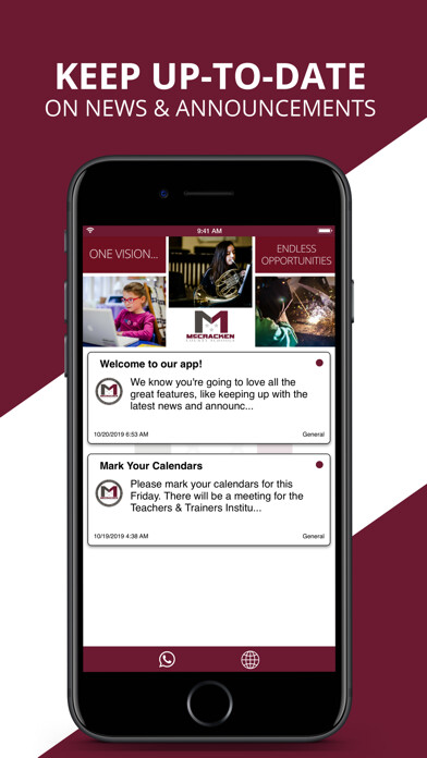 Emulate iPhone app McCracken County Schools using MyAndroid