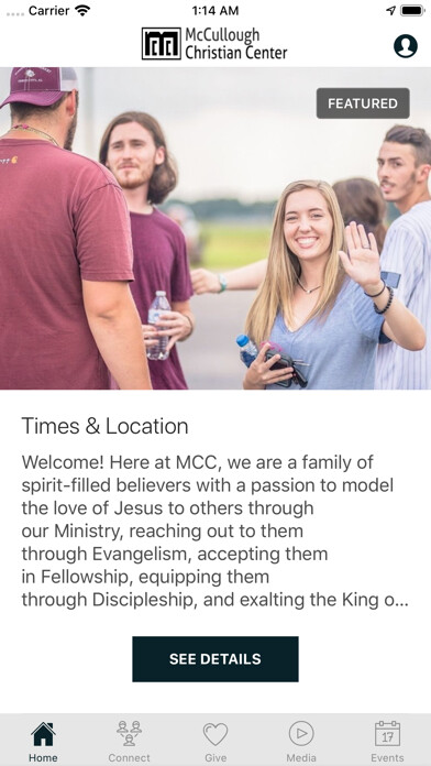 Emulate iPhone app McCullough Christian Center using MyAndroid Emulate iPhone app McCullough Christian Center using MyAndroid