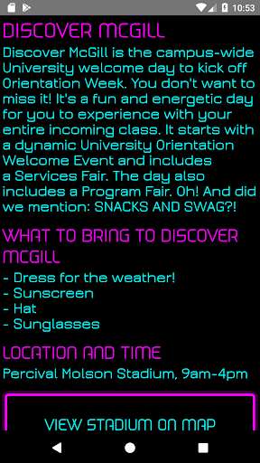 Run android online APK McGill Engineering Frosh from MyAndroid or emulate McGill Engineering Frosh using MyAndroid