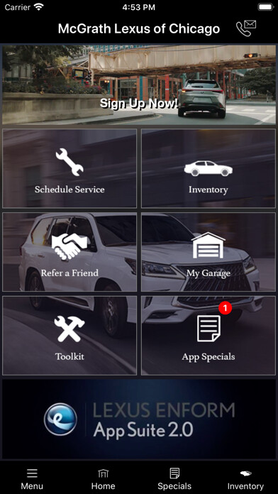 Emulate iPhone app McGrath Lexus of Chicago MLink using MyAndroid Emulate iPhone app McGrath Lexus of Chicago MLink using MyAndroid
