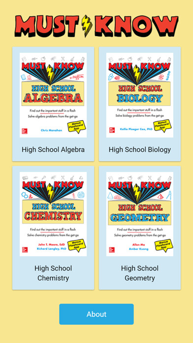 Emulate iPhone app McGraw Hill Must Know using MyAndroid