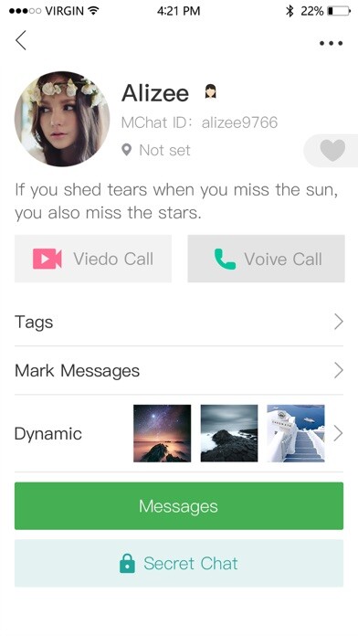Emulate iPhone app MChat Messenger using MyAndroid