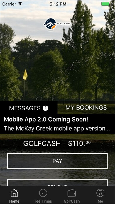 Emulate iPhone app McKay Creek Golf Tee Times using MyAndroid Emulate iPhone app McKay Creek Golf Tee Times using MyAndroid
